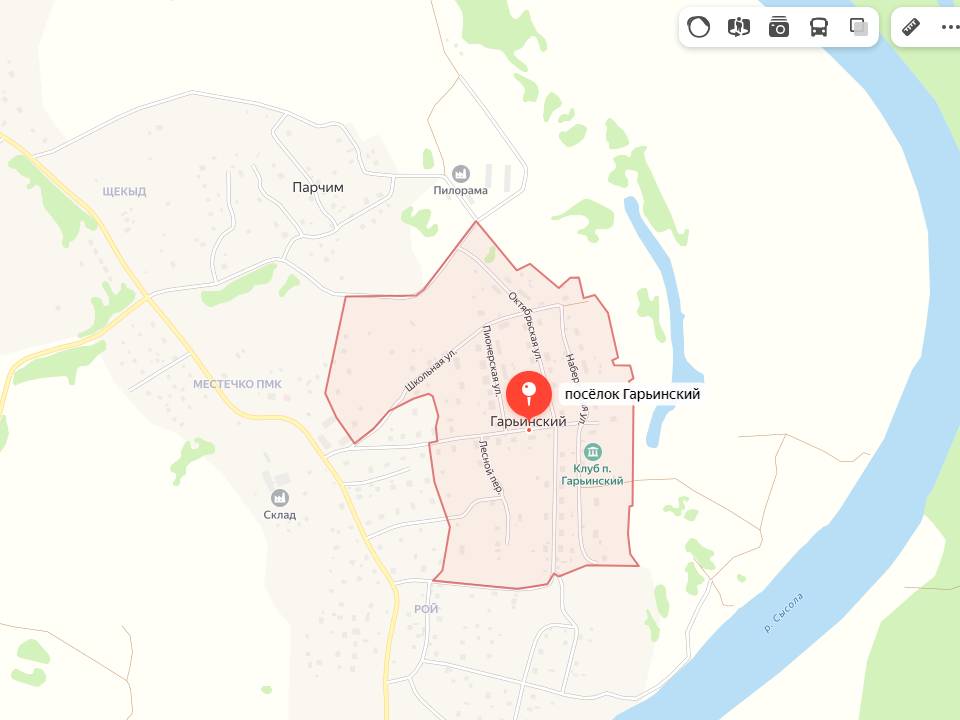 поселок Гарьинский.